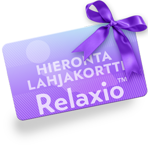 Relaxio™ hieronta lahjakortti on loistava lahjaidea